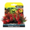Aqua One Ecoscape Foreground Catspaw Plastic Aquarium Plants 4pk Red