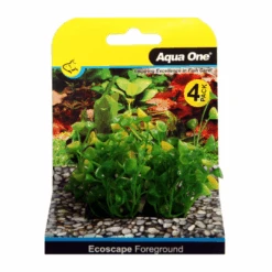 Aqua One Ecoscape Foreground Ogris Auribus Plastic Aquarium Plants 4pk Yellow