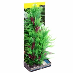Aqua One Ecoscape Large Fern Column Plastic Aquarium Plant Green