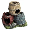 Aqua One Triple Barrel With Snail 12 X 8.5 X 11cm -Nick and Pet Needs Aqua One Triple Barrel With Snail 12 x 8.5 x 11cm