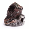 Aqua One Wrecked Barrel On Rock Small 13 X 12.5 X 13cm -Nick and Pet Needs Aqua One Wrecked Barrel on Rock Small 13 x 12.5 x 13cm