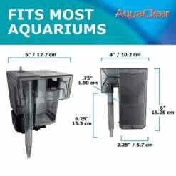 AquaClear 20/Mini Hang On Power Filter Suitable For Aquariums Up To 76L -Nick and Pet Needs AquaClear 20Mini Hang On Power Filter Suitable for Aquariums up to 76L 3