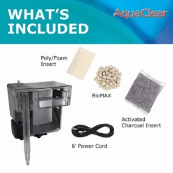 AquaClear 20/Mini Hang On Power Filter Suitable For Aquariums Up To 76L -Nick and Pet Needs AquaClear 20Mini Hang On Power Filter Suitable for Aquariums up to 76L 4