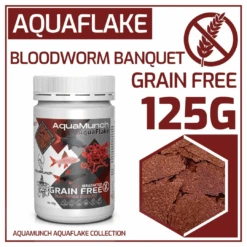 AquaMunch AquaFlake Bloodworm Banquet Flake 125g