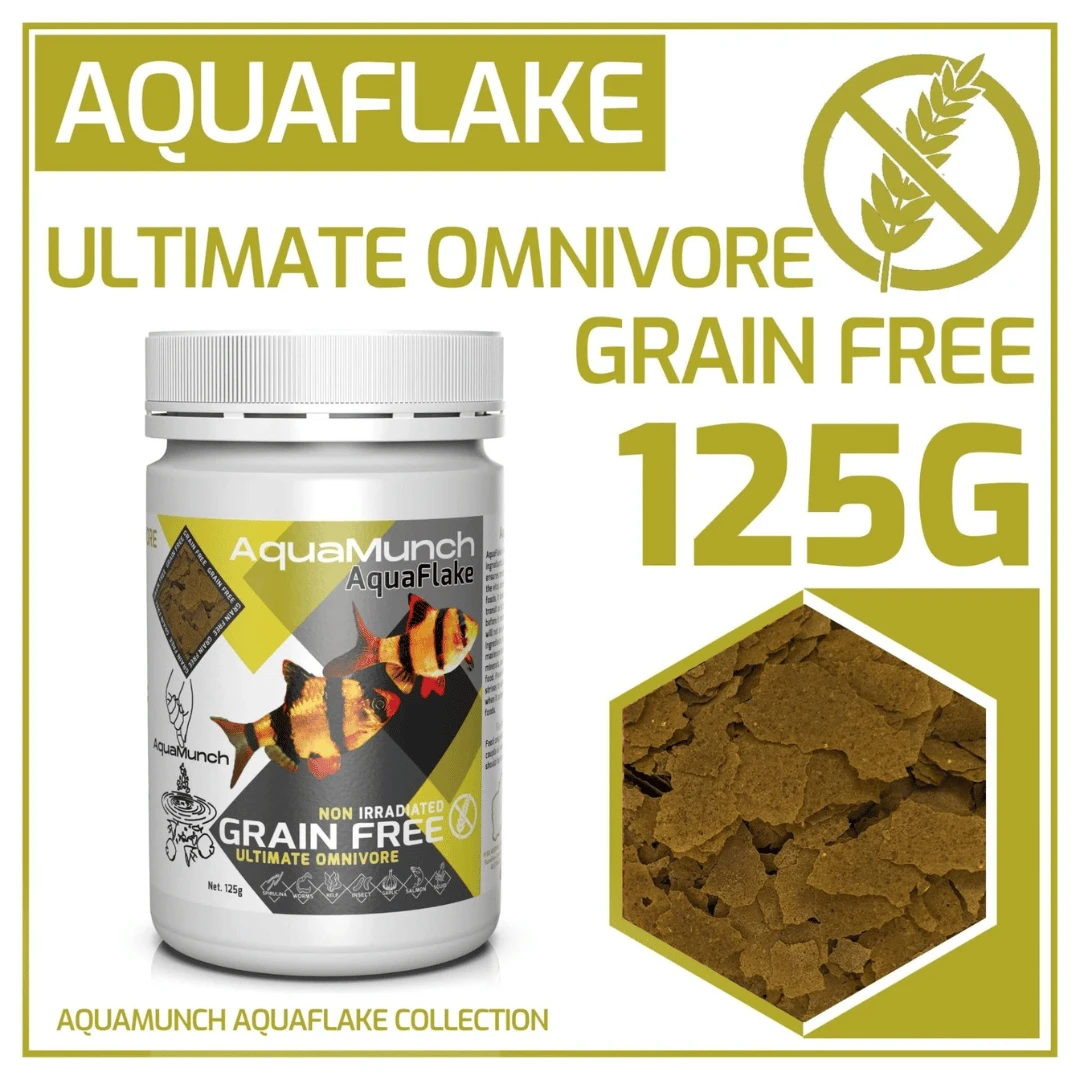 AquaMunch AquaFlake Ultimate Omnivore Flake 125g 3 AquaMunch AquaFlake Ultimate Omnivore Flake 125g