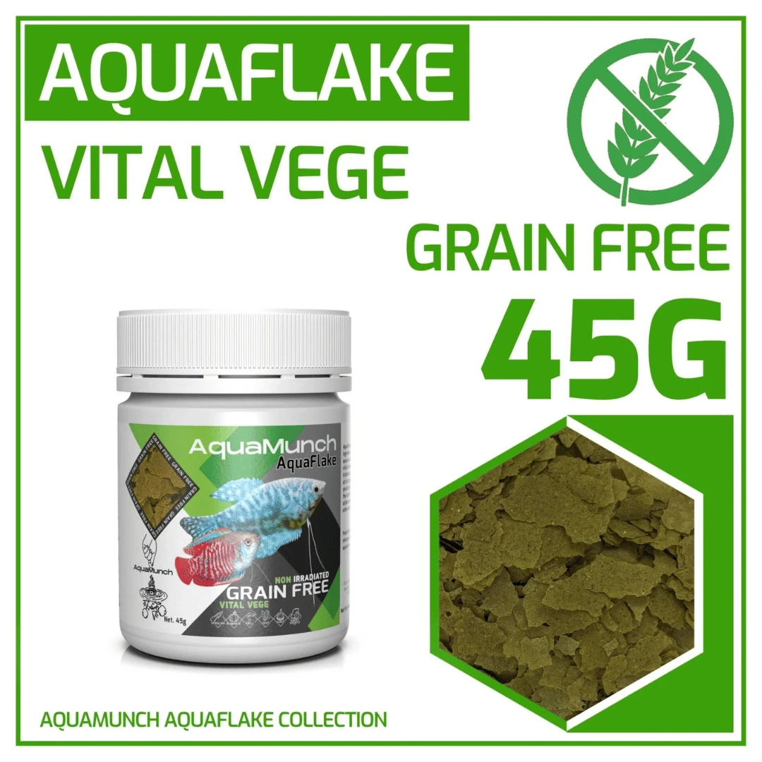 AquaMunch AquaFlake Vital Vege Flake 45g 3 AquaMunch AquaFlake Vital Vege Flake 45g