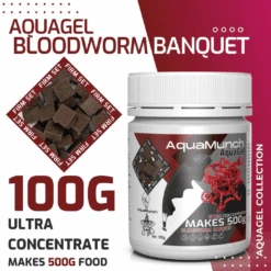 AquaMunch AquaGel Bloodworm Banquet 100G “Makes 500g”