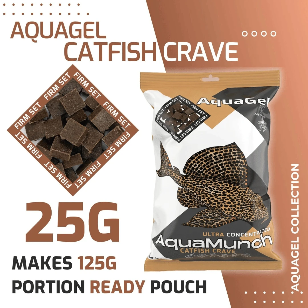 AquaMunch AquaGel Catfish Crave 25g Ready Portion 3 AquaMunch AquaGel Catfish Crave 25g Ready Portion