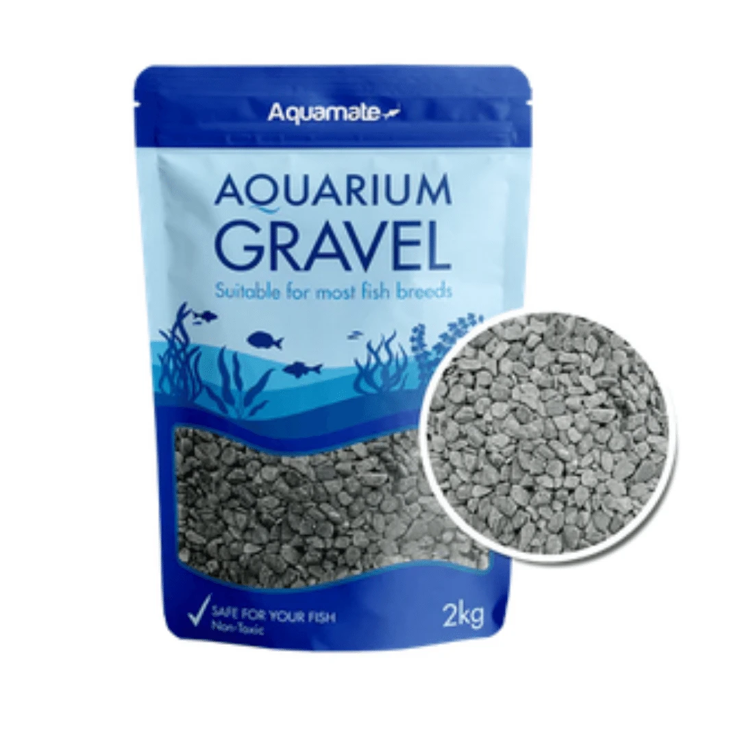 Aquamate Aquarium Gravel Dark Black 2kg 3 Aquamate Aquarium Gravel Dark Black 2kg