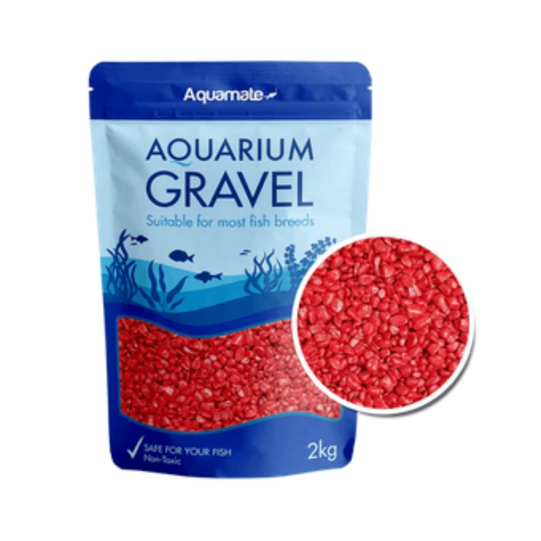 Aquamate Aquarium Gravel Red 2kg 3 Aquamate Aquarium Gravel Red 2kg