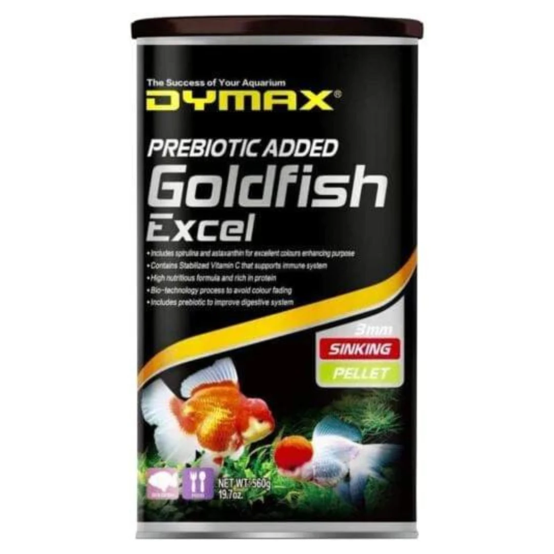 Dymax Goldfish Excel Sinking Pellet 560g 3 Dymax Goldfish Excel Sinking Pellet 560g