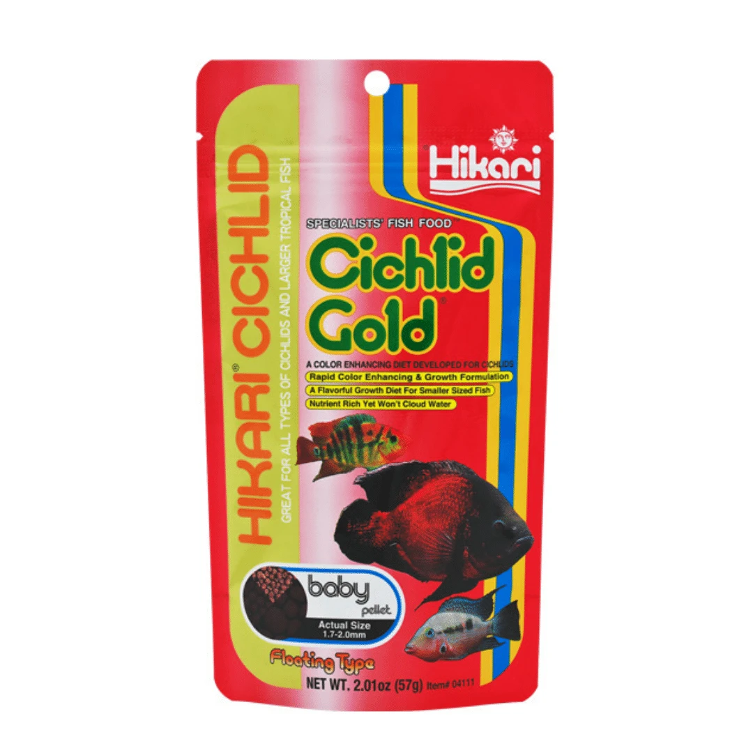 Hikari Cichlid Gold Floating Colour Enhancing Baby Pellet 1.7-2mm 57g 3 Hikari Cichlid Gold Floating Colour Enhancing Baby Pellet 1.7-2mm 57g