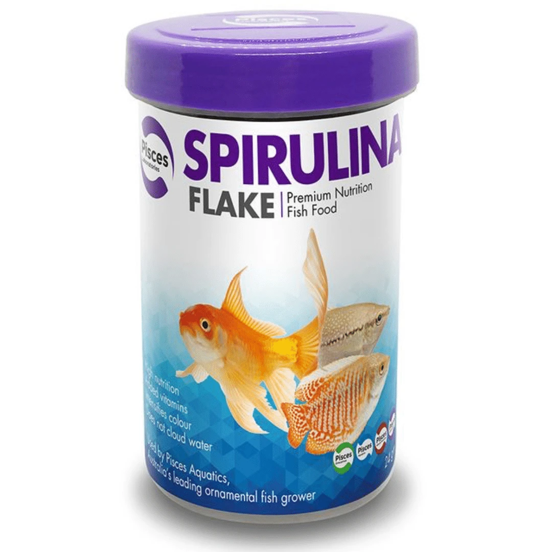 Pisces Aquatics Spirulina Flakes 24g 3 Pisces Aquatics Spirulina Flakes 24g
